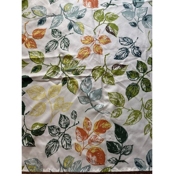 Food Network | Multi Color Leaf Tablecloth | 80x60” Rectangle - Picture 1 of 7